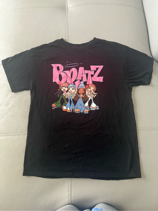 Bratz Tops - Graphic Bratz Tee - Black with Pink Logo